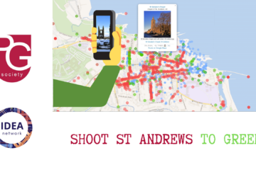 A map shows missing images from the OpenStreetMap for St Andrews